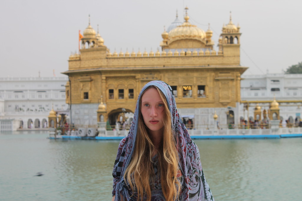 golden temple amritsar with volunteering India