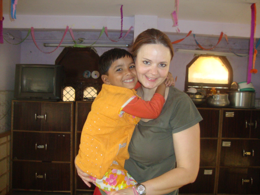 Childcare volunteering in India