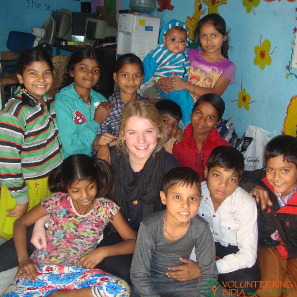 childcare volunteer in India
