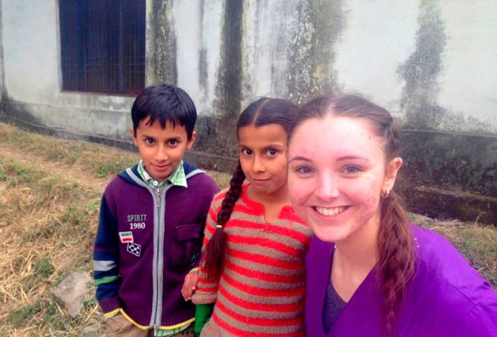Betty summer volunteer in India